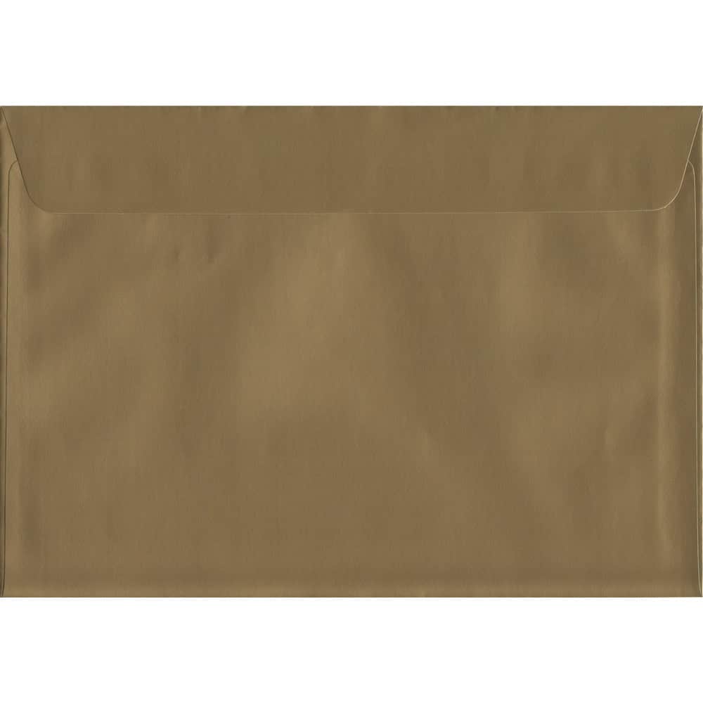 Metallic Gold Self Sealing C4 - 324mm x 229mm 130gsm Colour Envelope