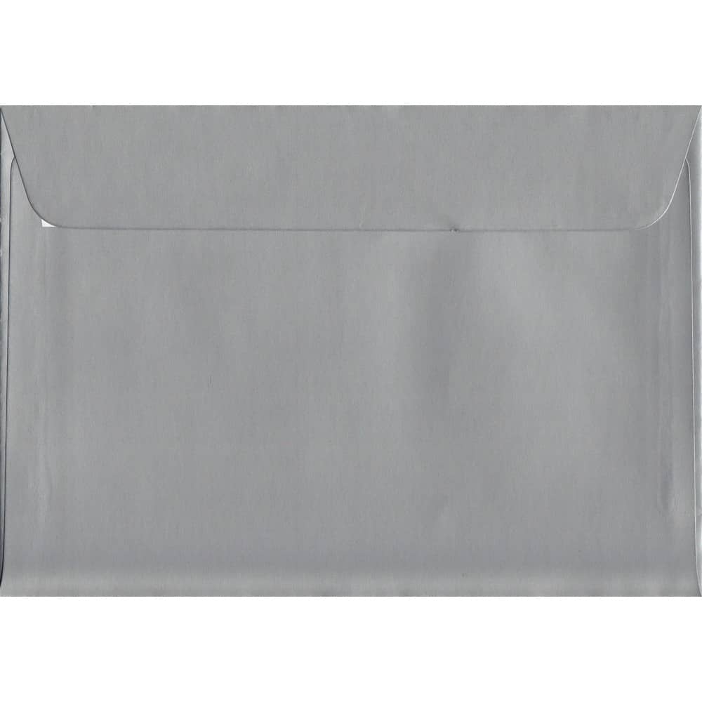 Metallic Silver Self Sealing C6 - 114mm x 162mm 130gsm Colour Envelope