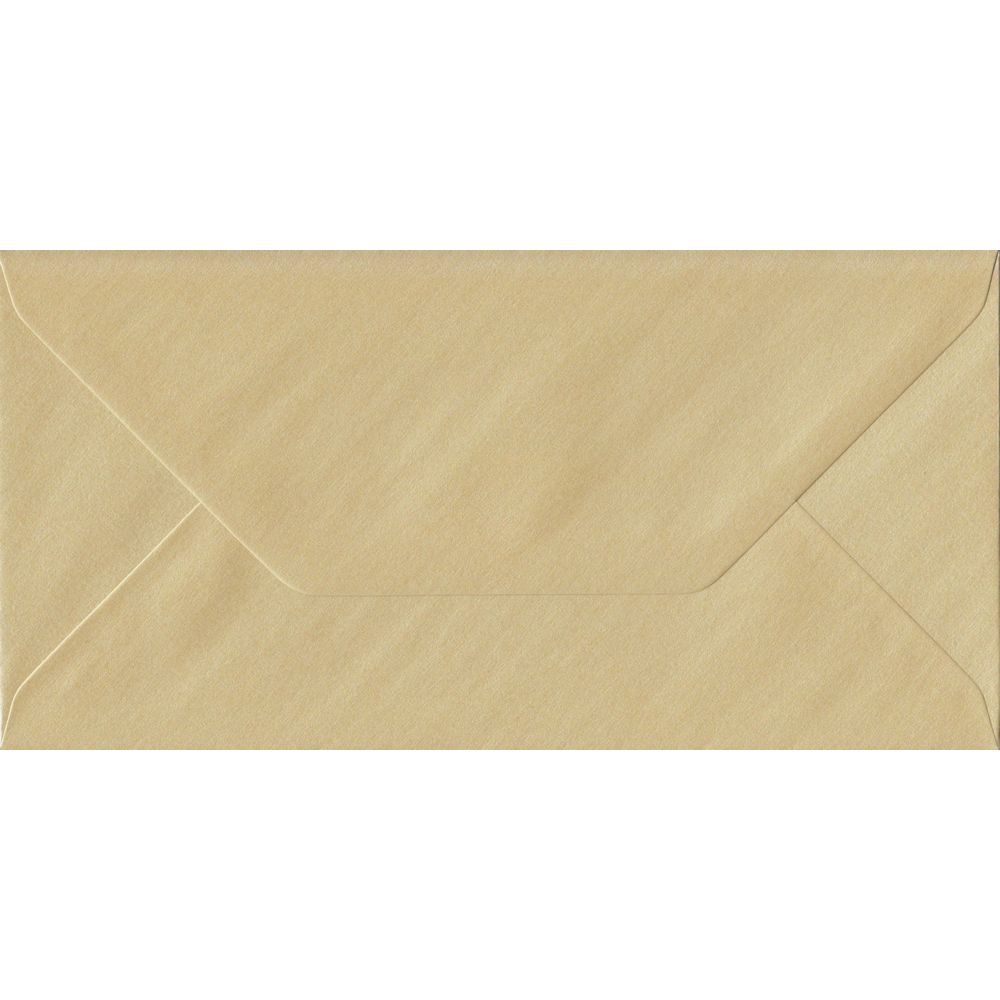 Champagne Pearlescent Gummed DL - 110 mm x 220 mm Envelope