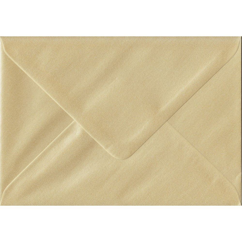 Champagne Pearlescent Gummed Place Card 70 mm x 110 mm Envelope