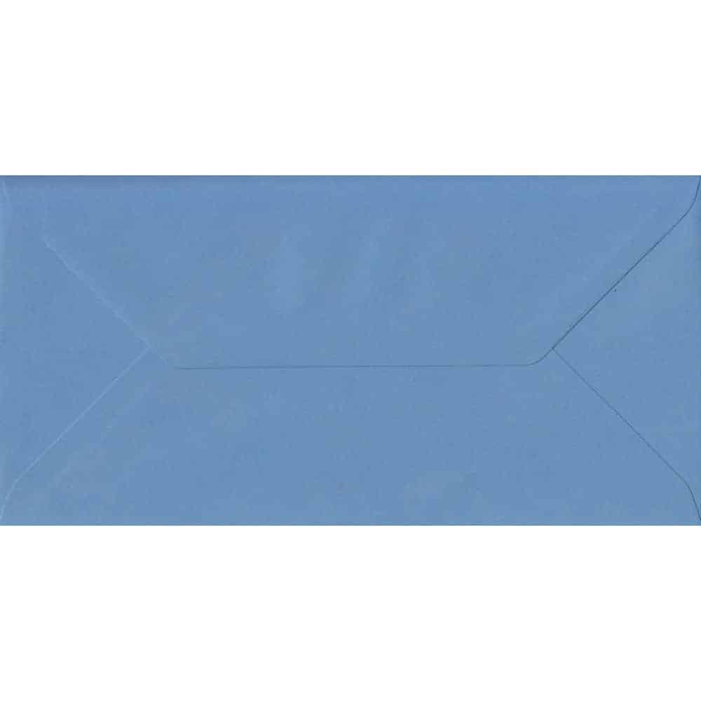 China Blue 110mm x 220mm 100gsm Gummed DL Sized Blue Envelope