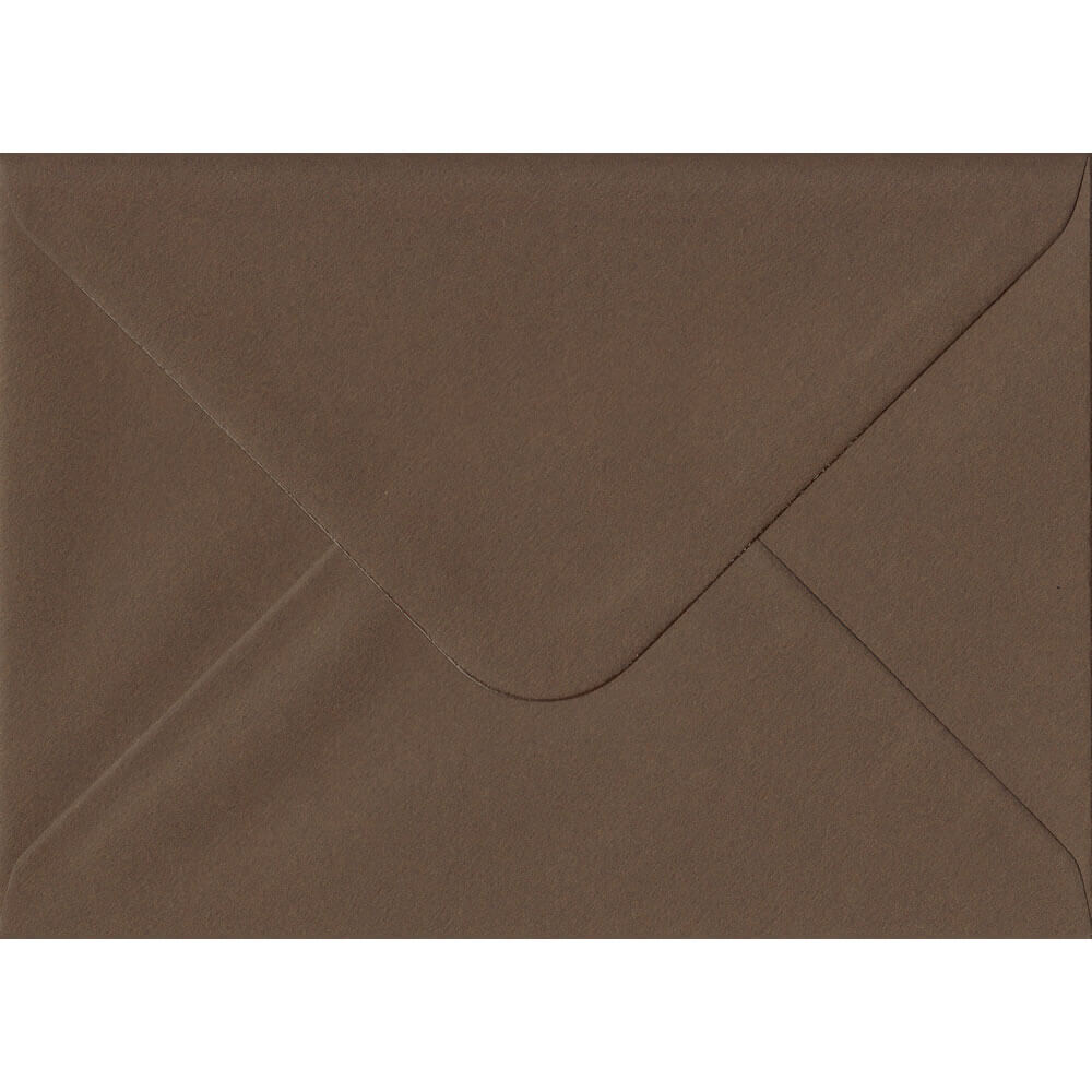 Chocolate Brown 114mm x 162mm C6 Value Pack. 100 Brown C6/A6 Envelopes.