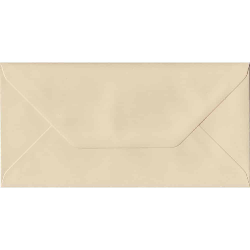 Cream Pastel Gummed DL - 110 mm x 220 mm Envelope