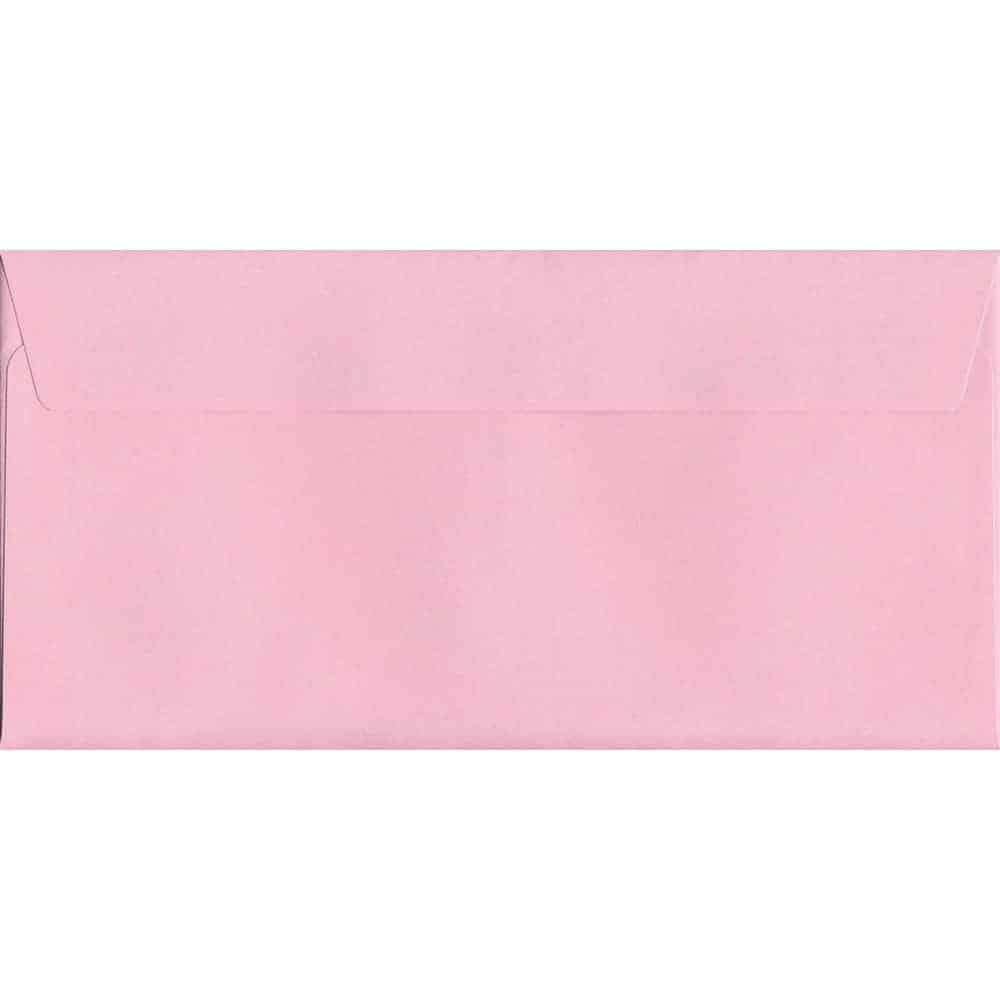 Baby Pink Self Sealing DL - 114mm x 229mm 120gsm Colour Envelope