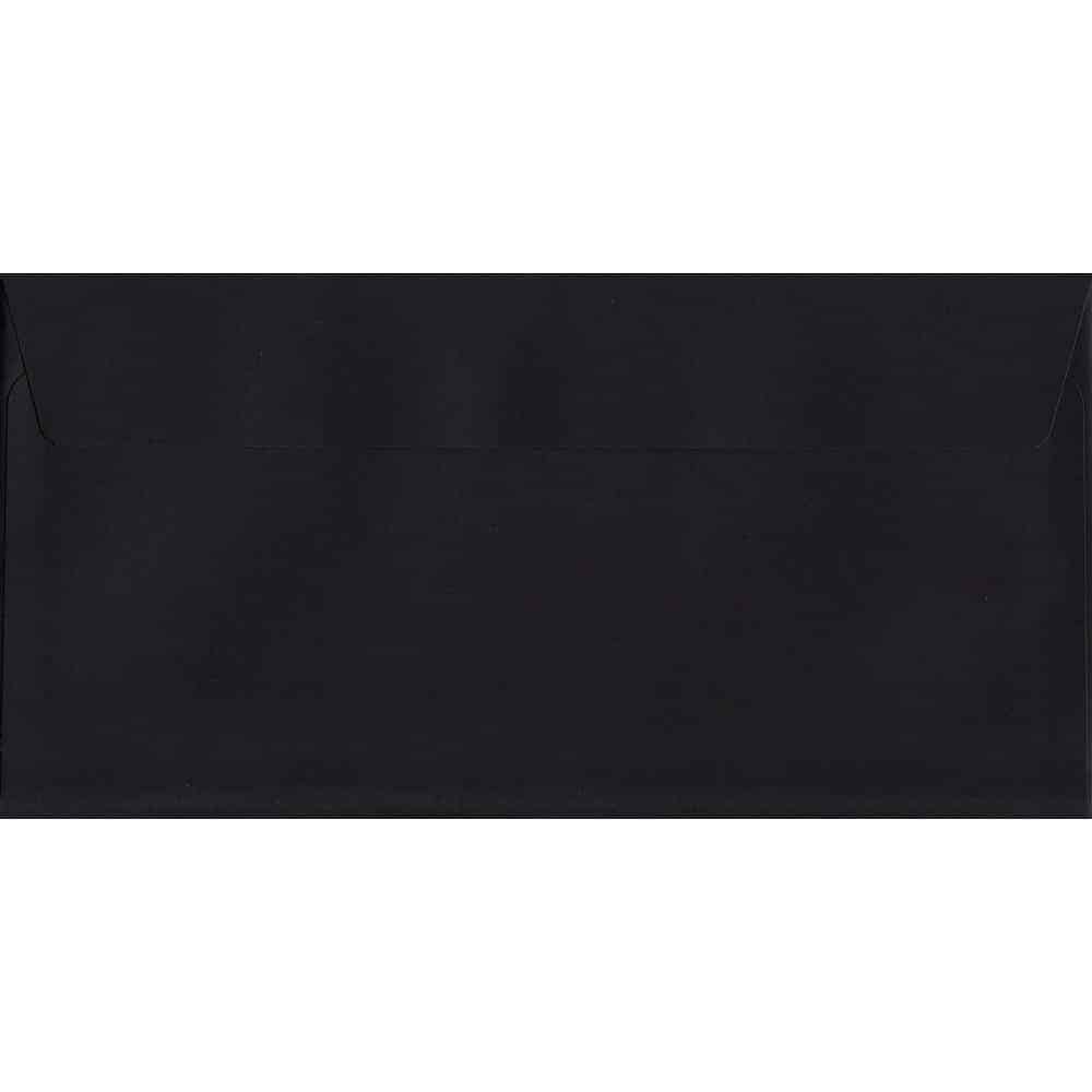 Black Self Sealing DL - 114mm x 229mm 120gsm Colour Envelope