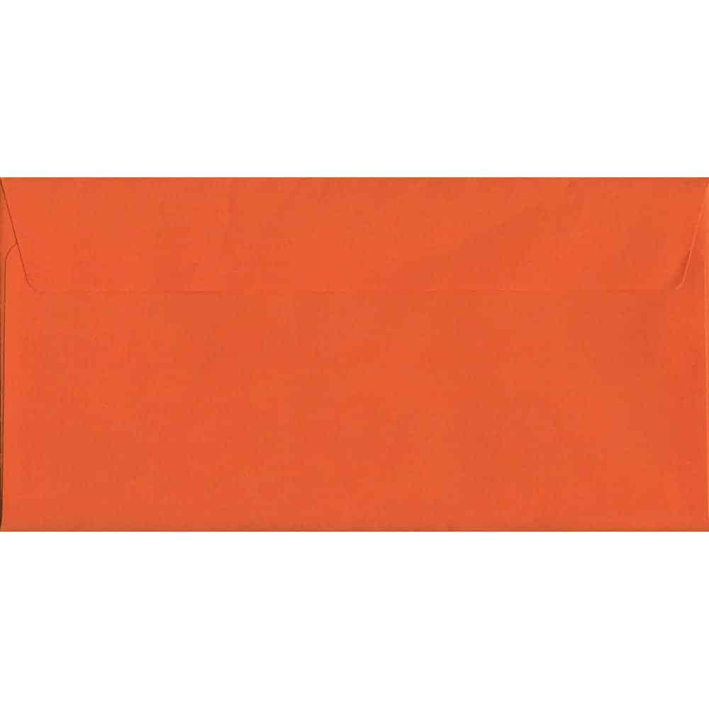 Sunset Orange Self Sealing DL - 114mm x 229mm 120gsm Colour Envelope