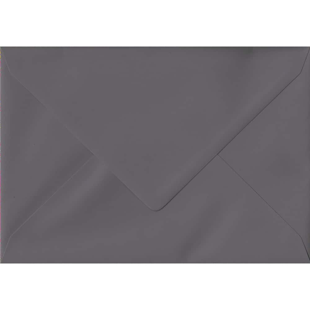 Dark Grey 114mm x 162mm 135gsm Gummed C6/A6 Sized Grey Envelope