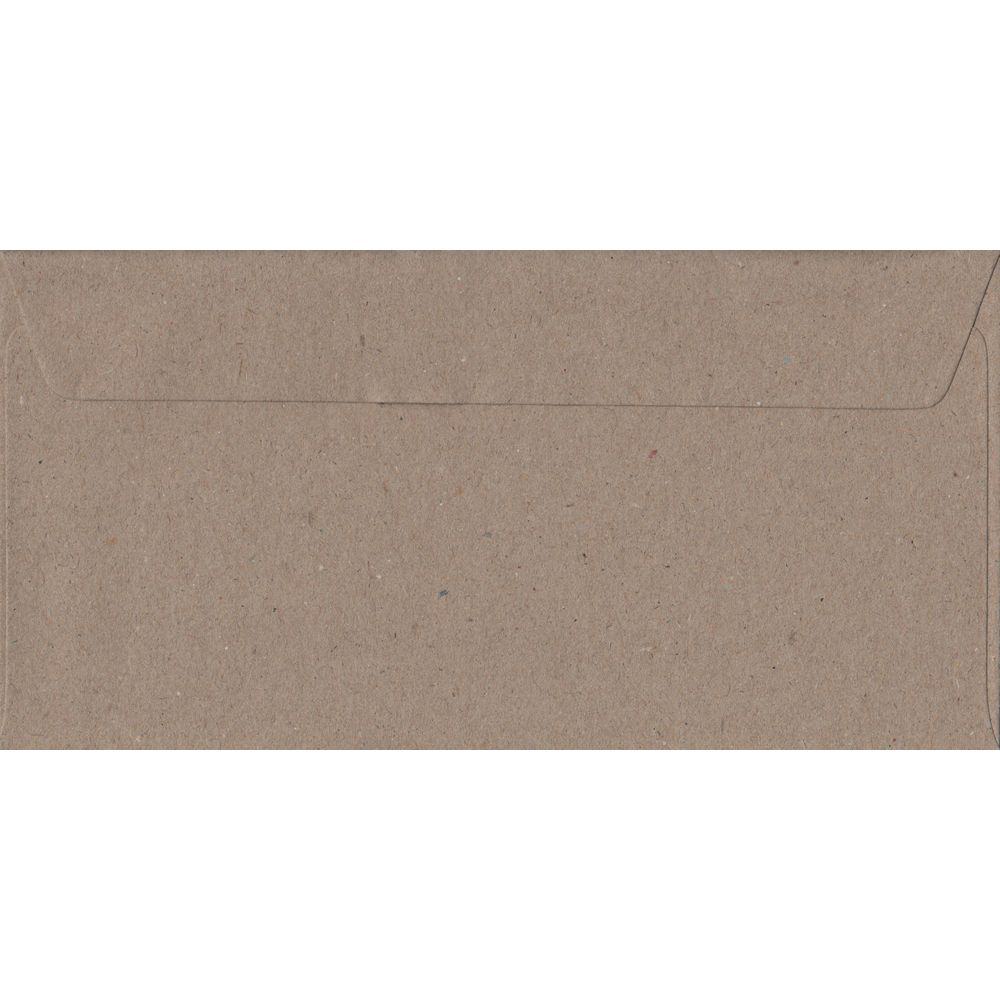 Fleck Kraft 110mm x 220mm DL Value Pack. 100 Brown DL Envelopes.