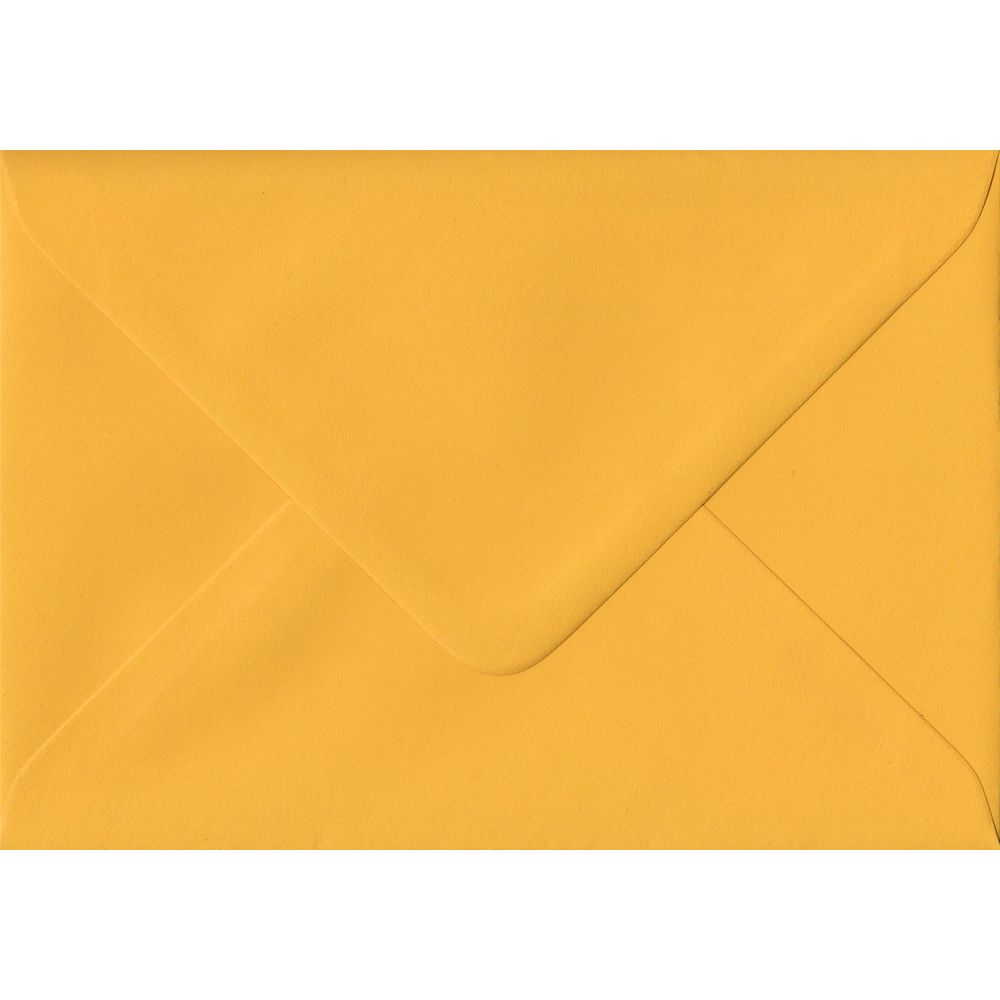 Golden Yellow Plain Gummed Place Card 70 mm x 110 mm Envelope