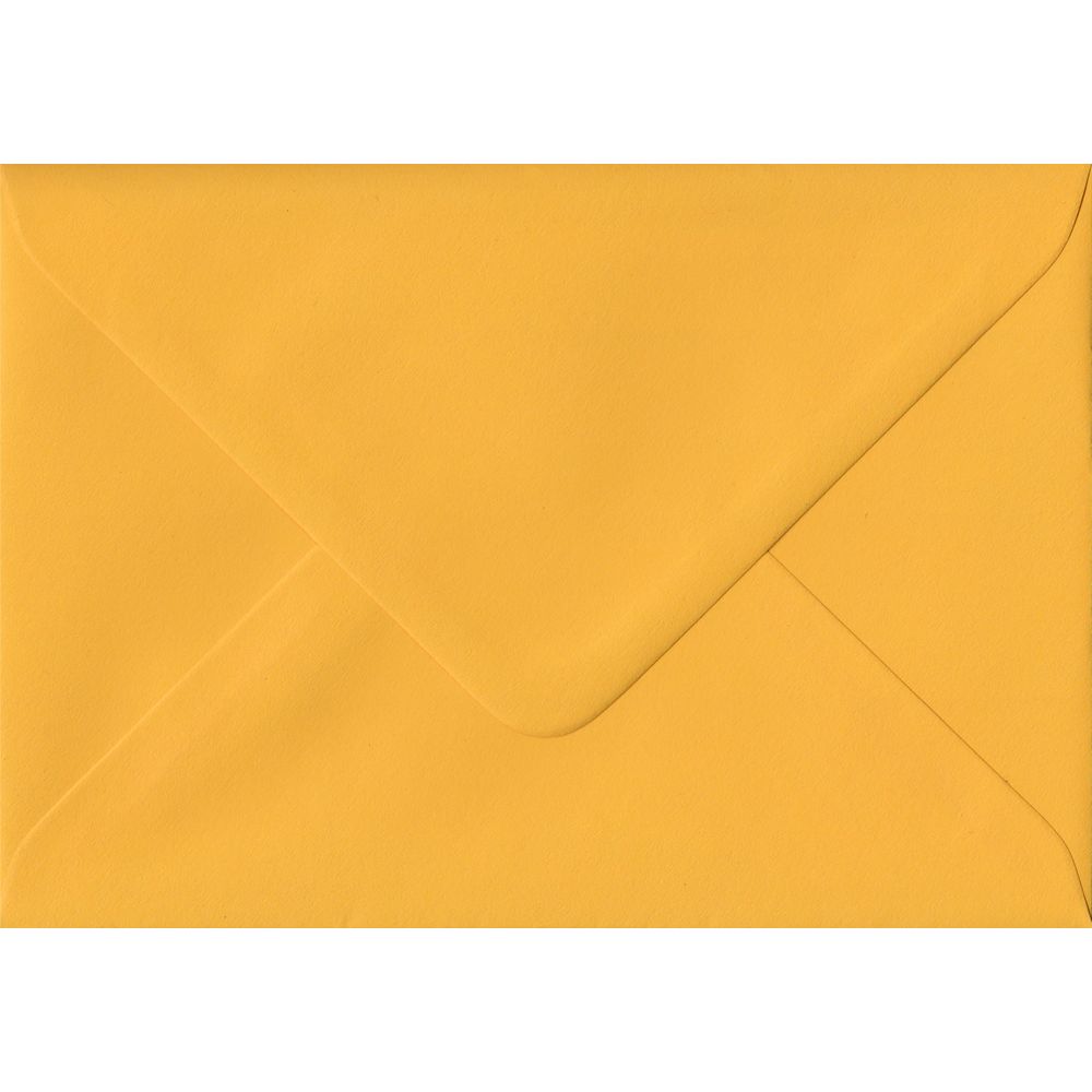 Golden Yellow Plain Gummed Place Card 70 mm x 110 mm Envelope