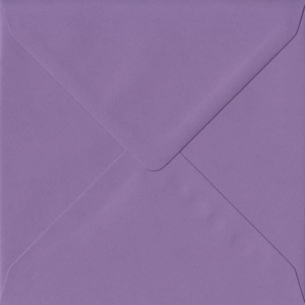 Indigo 155mm x 155mm 100gsm Gummed Square Sized Purple Envelope