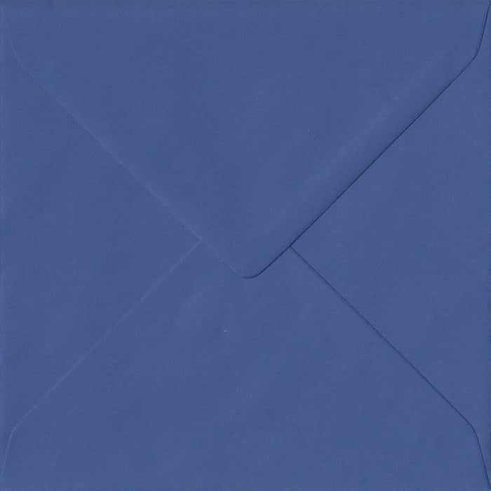 Iris Blue Plain Gummed S4 - 155 mm x 155 mm  Envelope
