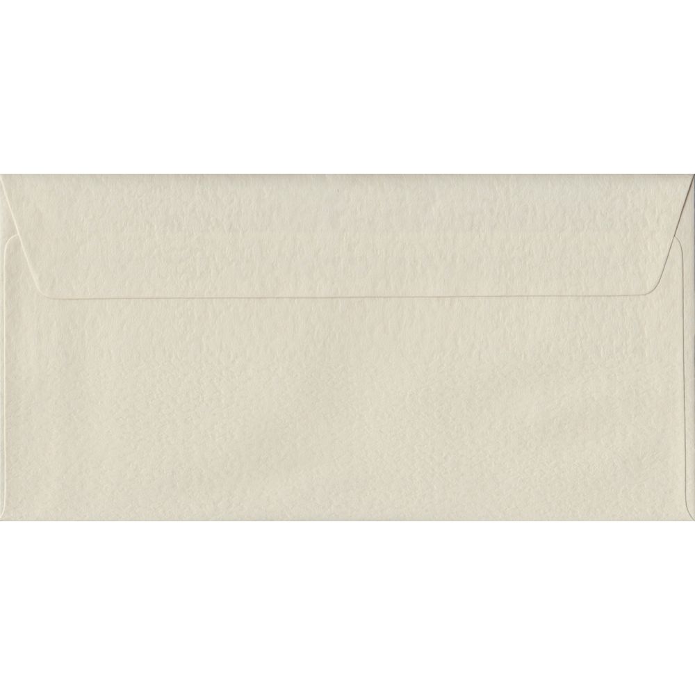 Ivory Hammer 110mm x 220mm DL Value Pack. 100 Cream DL Envelopes.