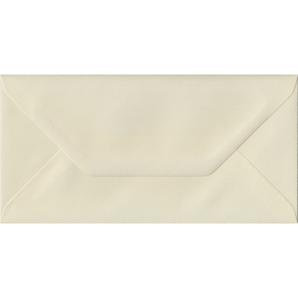 Ivory Laid 110mm x 220mm DL Value Pack. 100 Cream DL Envelopes.