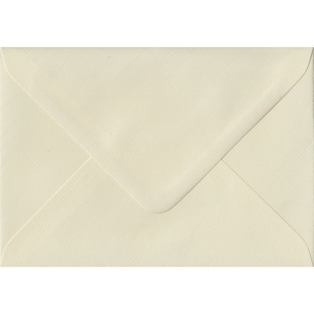 Ivory Laid 114mm x 162mm C6 Value Pack. 100 Cream C6/A6 Envelopes.