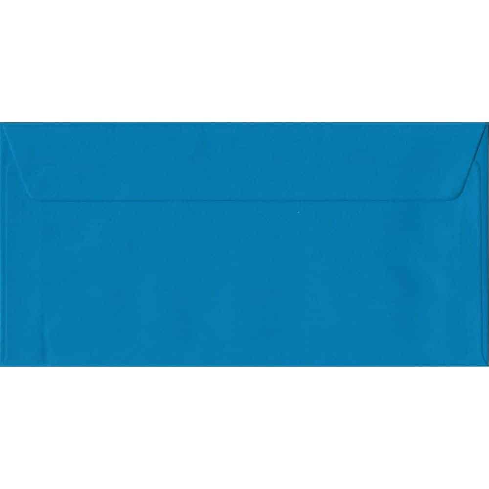 Kingfisher Blue Plain Peel And Seal DL - 110 mm x 220 mm Envelop