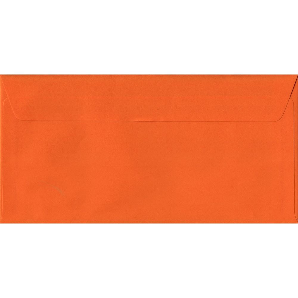 Orange Plain Peel And Seal DL - 110 mm x 220 mm Envelope