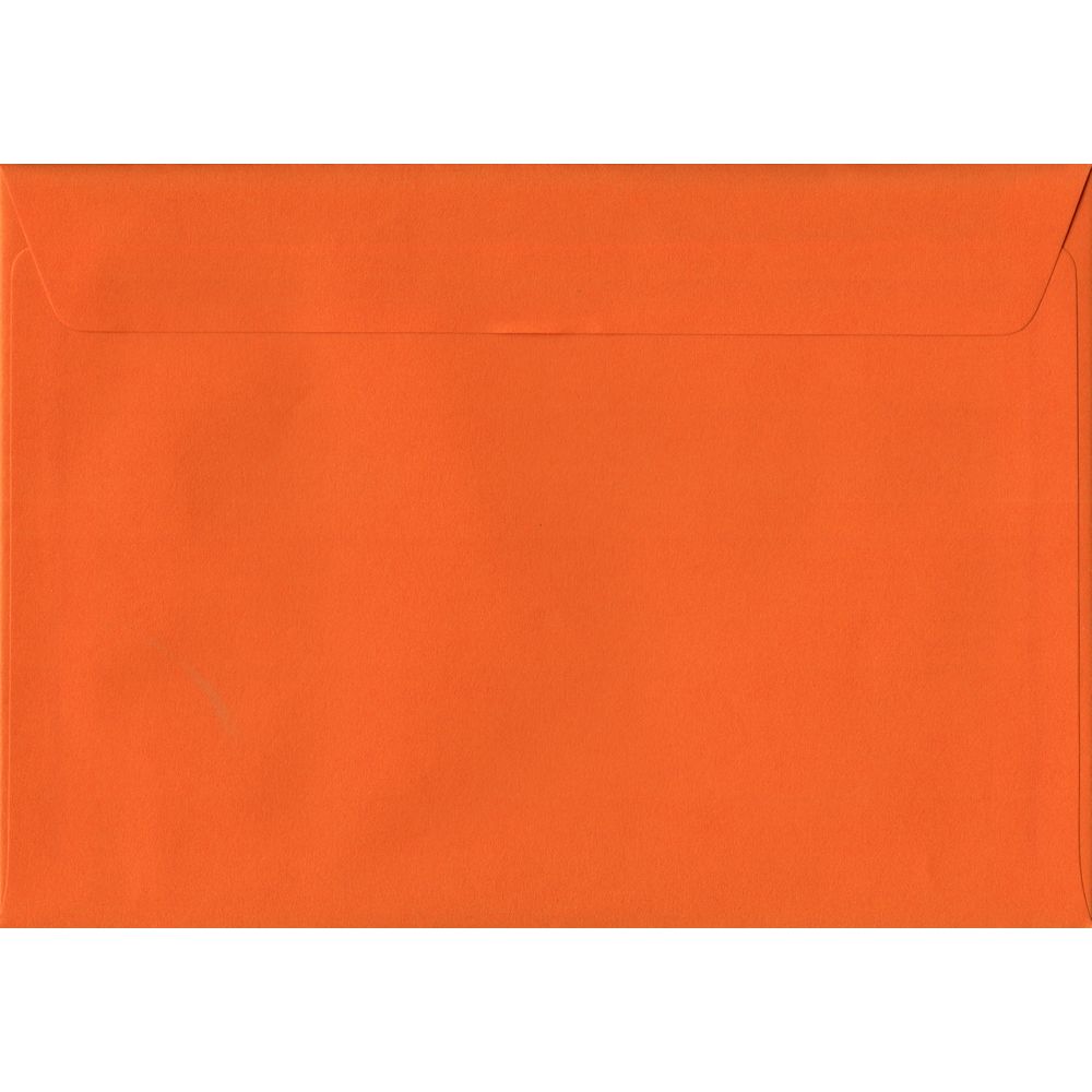 Orange Plain Peel And Seal C6 - 114 mm x 162 mm Envelope