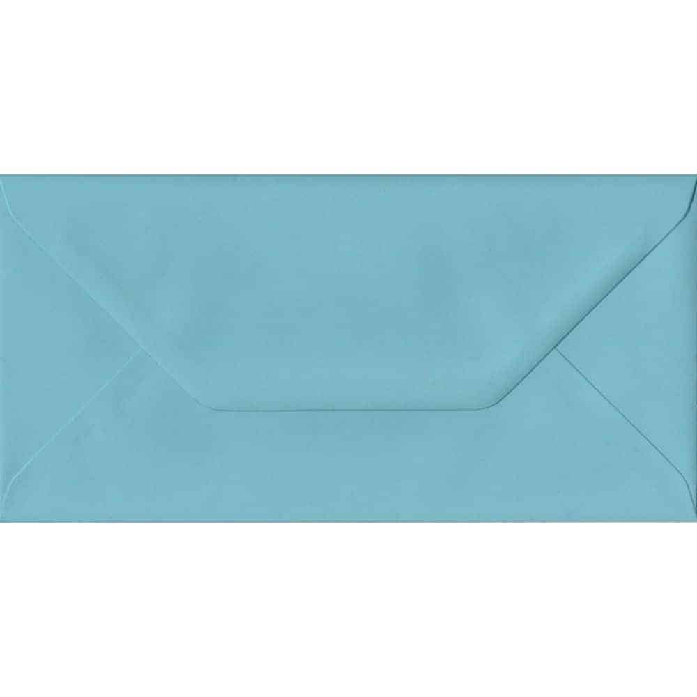 Blue Pastel Gummed DL - 110 mm x 220 mm Envelope