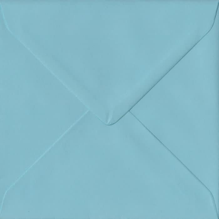 Blue Pastel Gummed S4 - 155 mm x 155 mm  Envelope