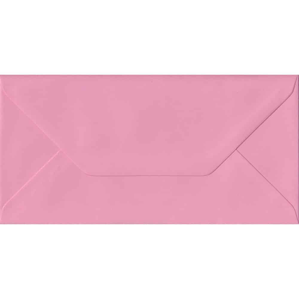 Pink Pastel Gummed DL - 110 mm x 220 mm Envelope