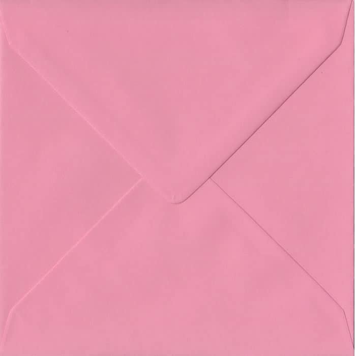 Pink Pastel Gummed S4 - 155 mm x 155 mm  Envelope