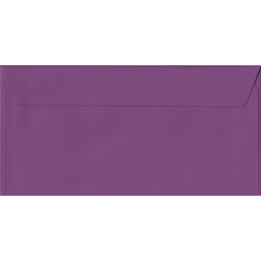 Purple Plain Peel And Seal DL - 110 mm x 220 mm Envelope