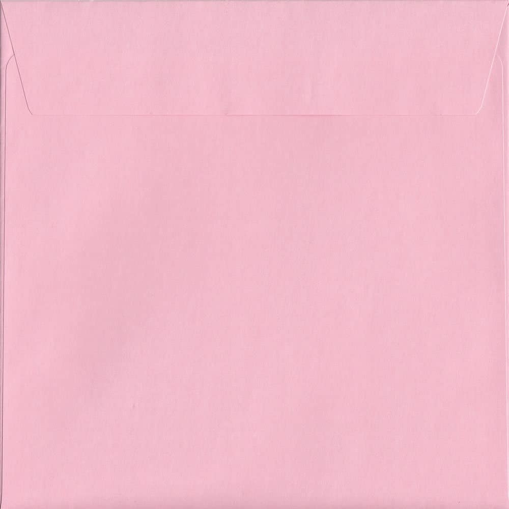 Box Of 500 Pastel Baby Pink 160mm x 160mm 120gsm Peel Seal Coloured Envelopes