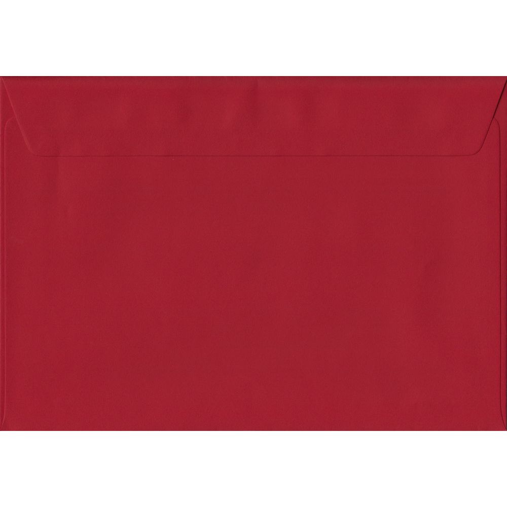 Scarlet Red Plain Peel And Seal C5 - 162 mm x 229 mm Envelope