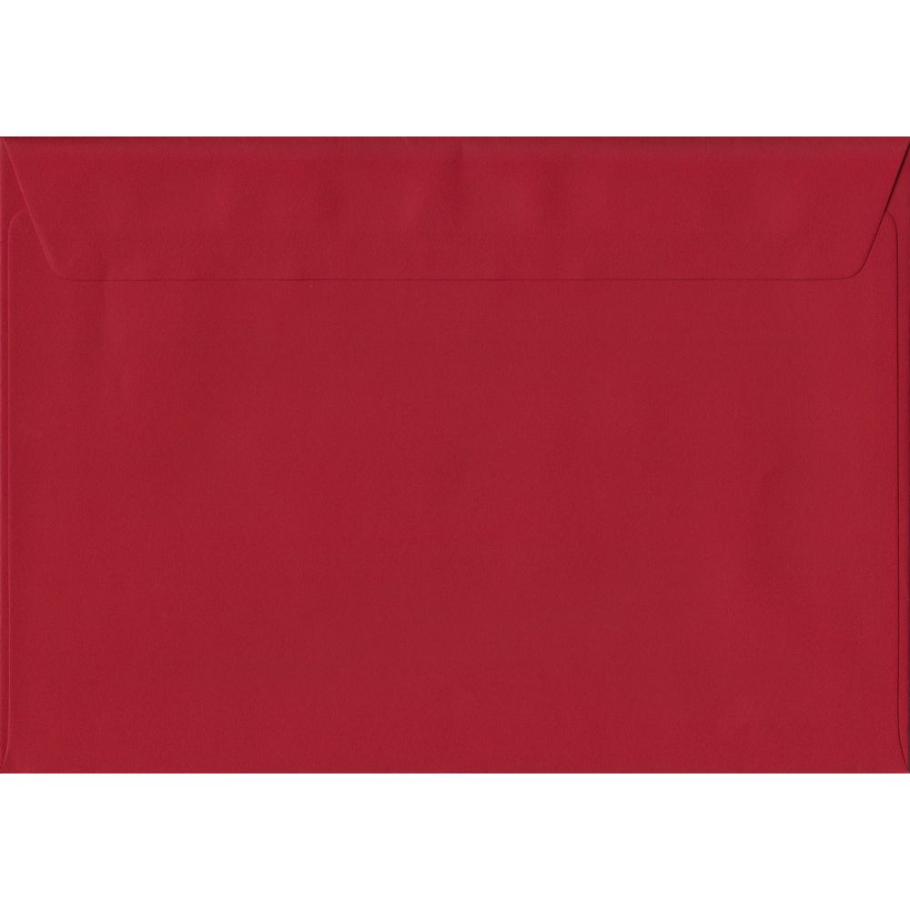 Scarlet Red Plain Peel And Seal C5 - 162 mm x 229 mm Envelope