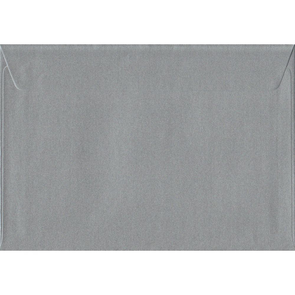 Silver Metallic Peel And Seal C5 - 162 mm x 229 mm Envelope