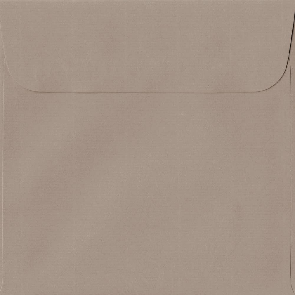 Taupe 160mm x 160mm 100gsm Peel/Seal Square Paper Sized Envelope