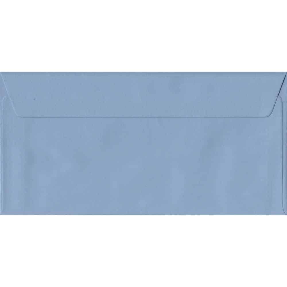 Wedgwood Blue Plain Peel And Seal DL - 110 mm x 220 mm Envelope