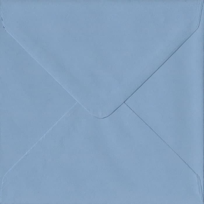 Wedgwood Blue Plain Gummed S4 - 155 mm x 155 mm  Envelope