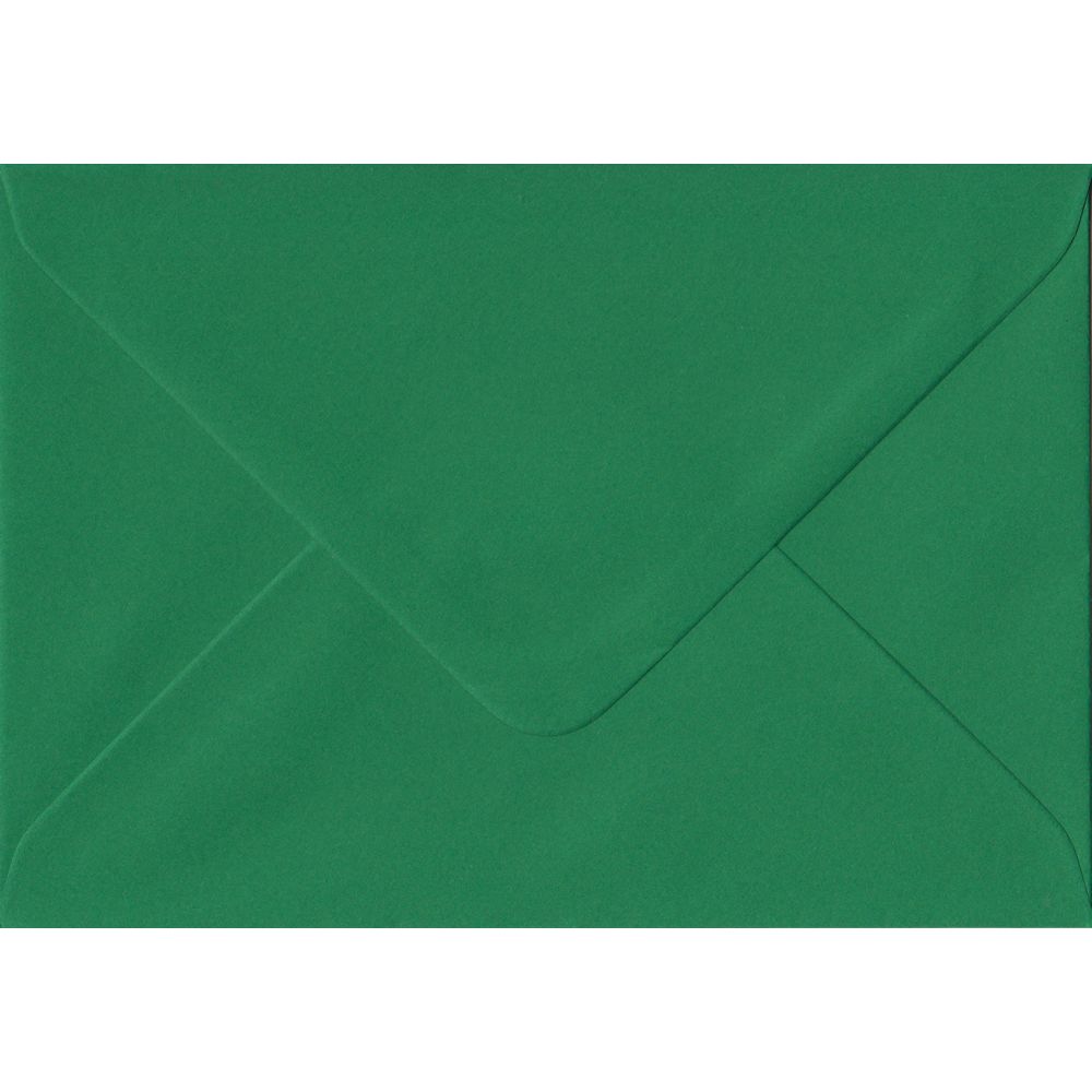 Xmas Green Premium Gummed C6 - 114 mm x 162 mm Envelope