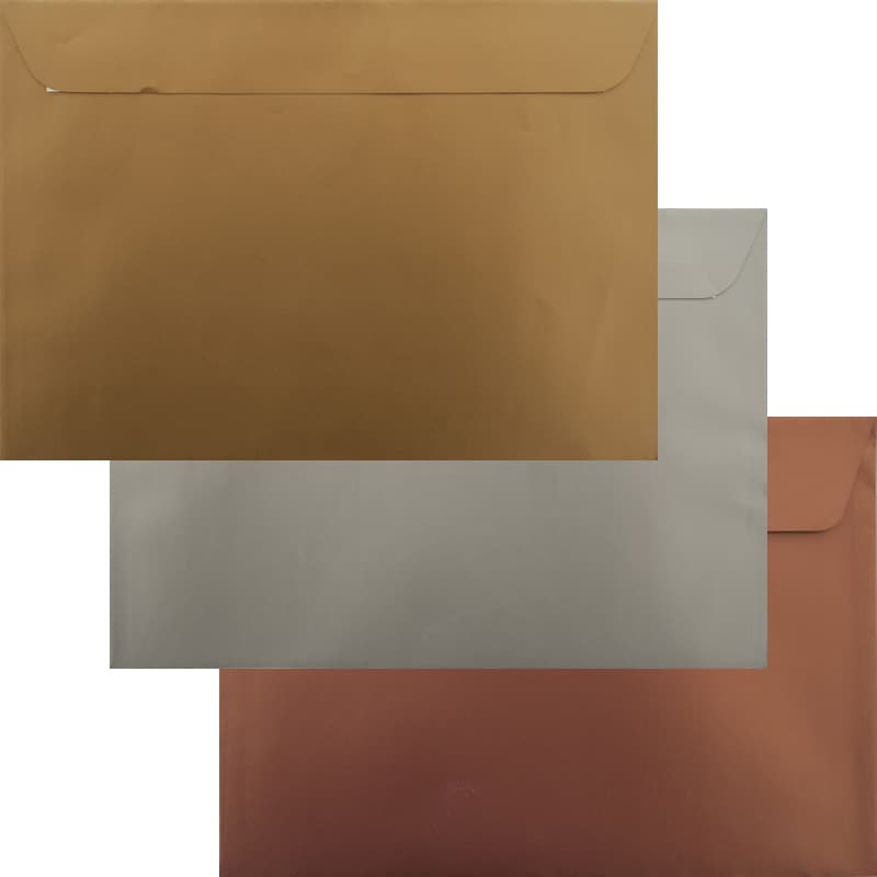 Premium Awards Pack - 75 Gold, Silver & Bronze C5 Self Seal Luxury Envelopes