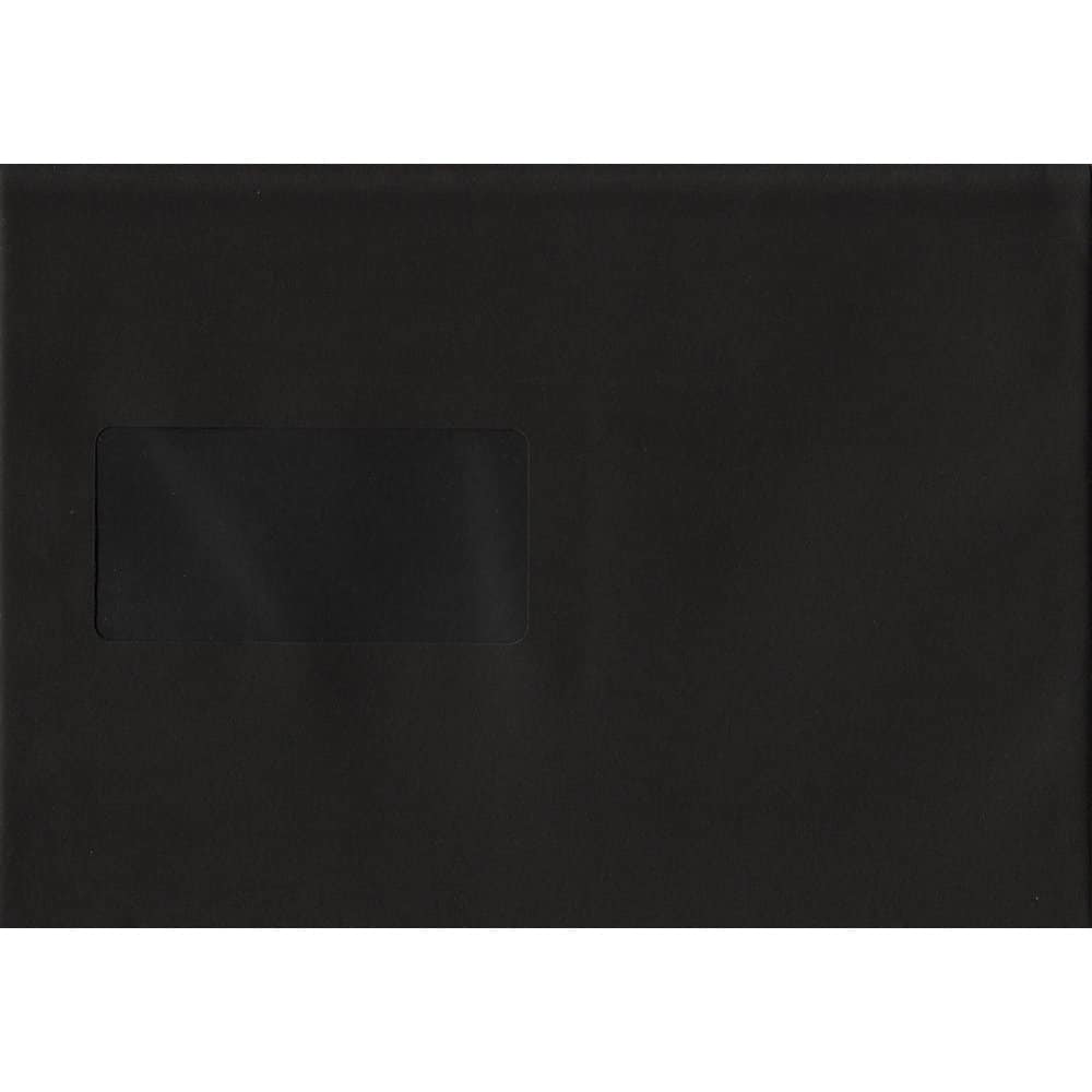 Black 162mm x 229mm C5 Value Pack. 100 Black C5/A5 Envelopes.