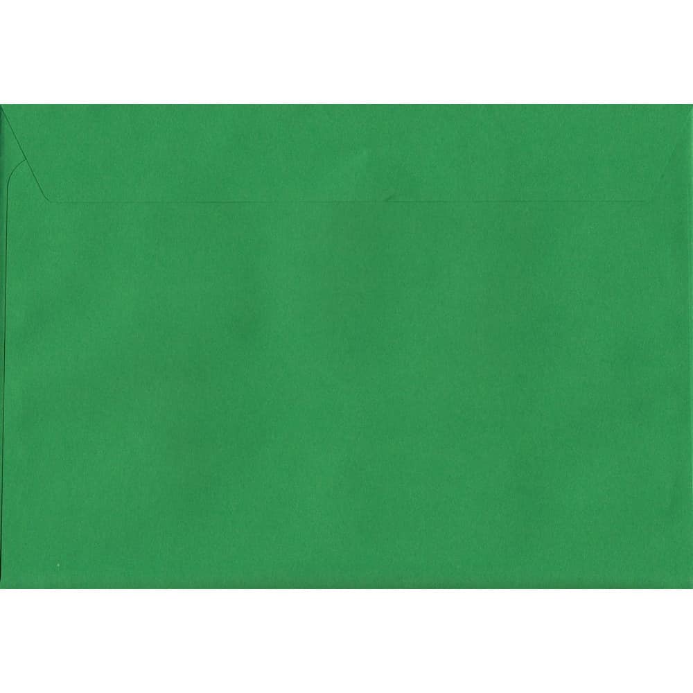 Holly Green 162mm x 229mm C5 Value Pack. 100 Green C5/A5 Envelopes.