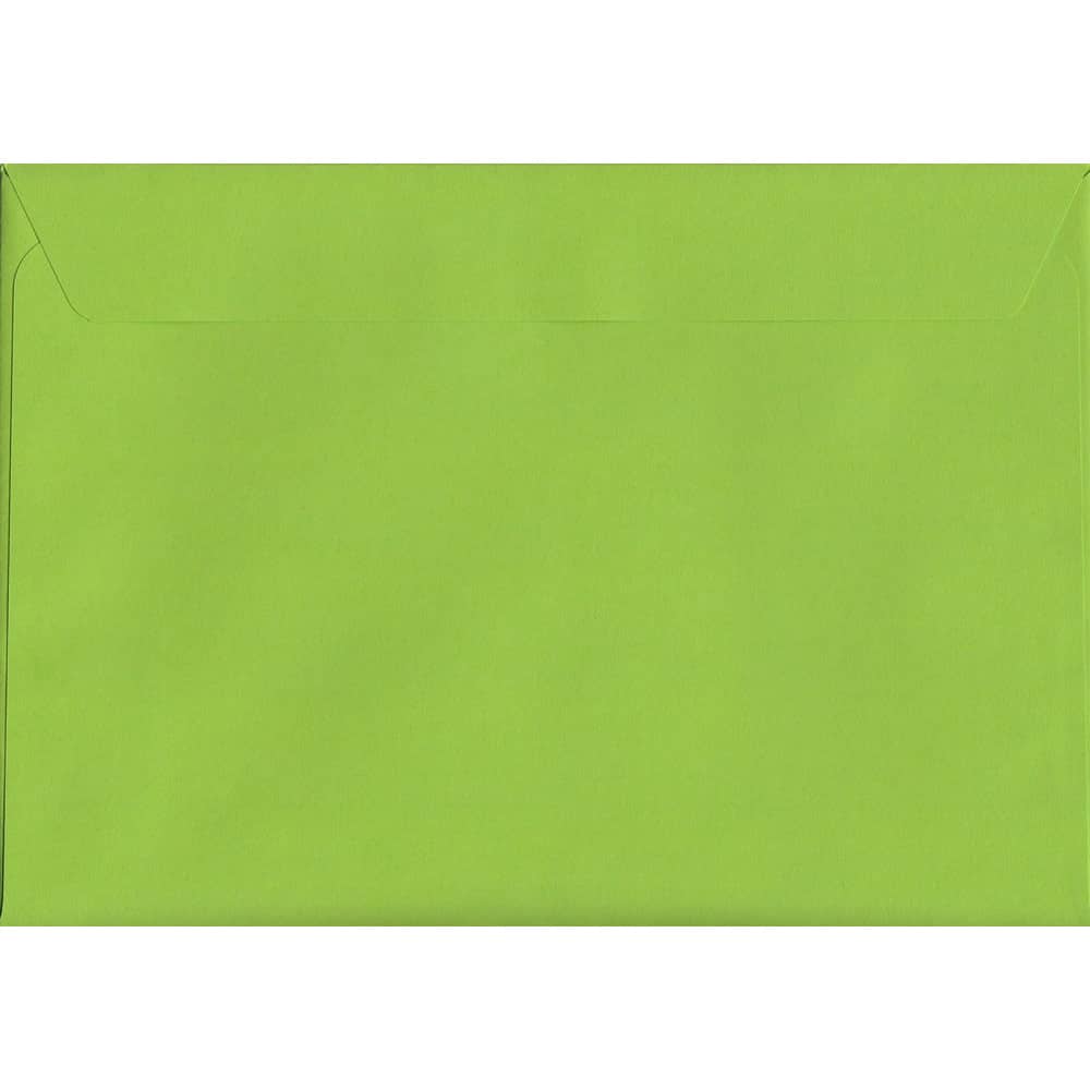 Lime Green 162mm x 229mm C5 Value Pack. 100 Green C5/A5 Envelopes.