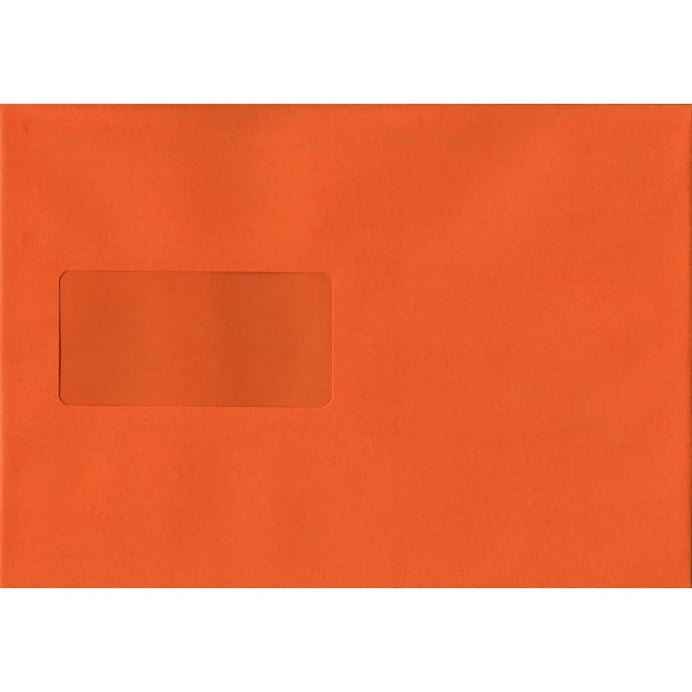 Orange 162mm x 229mm C5 Value Pack. 100 Orange C5/A5 Envelopes.