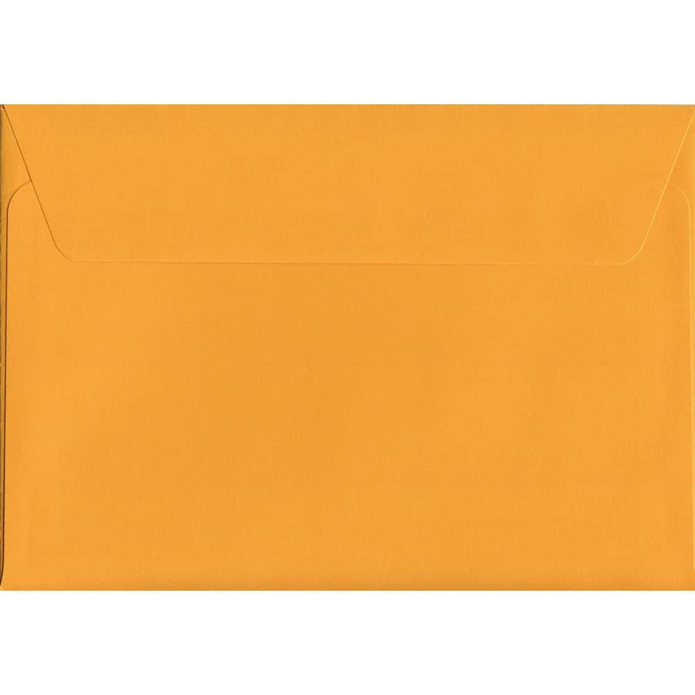 Golden Yellow 114mm x 162mm C6 Value Pack. 100 Yellow C6/A6 Envelopes.