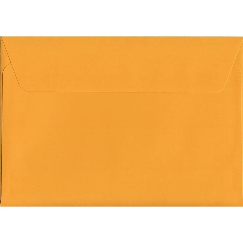 Golden Yellow 114mm x 162mm C6 Value Pack. 100 Yellow C6/A6 Envelopes.