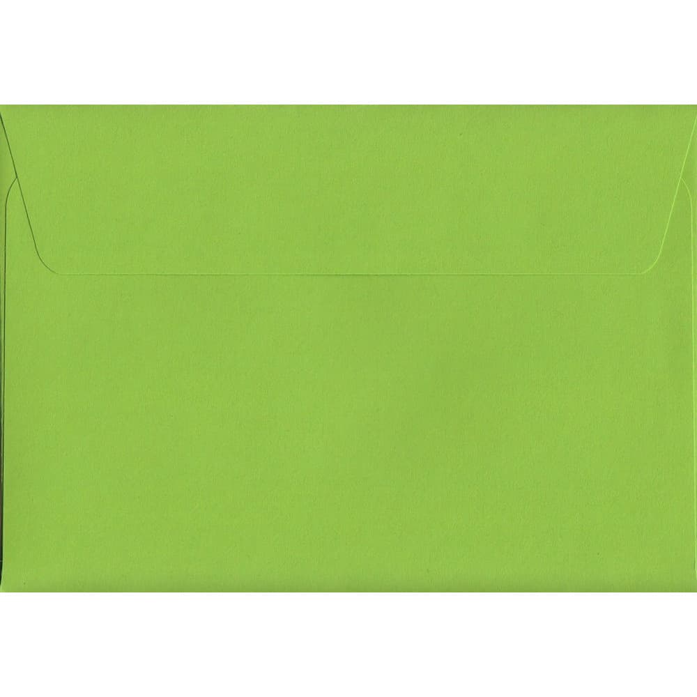 Lime Green 114mm x 162mm C6 Value Pack. 100 Green C6/A6 Envelopes.