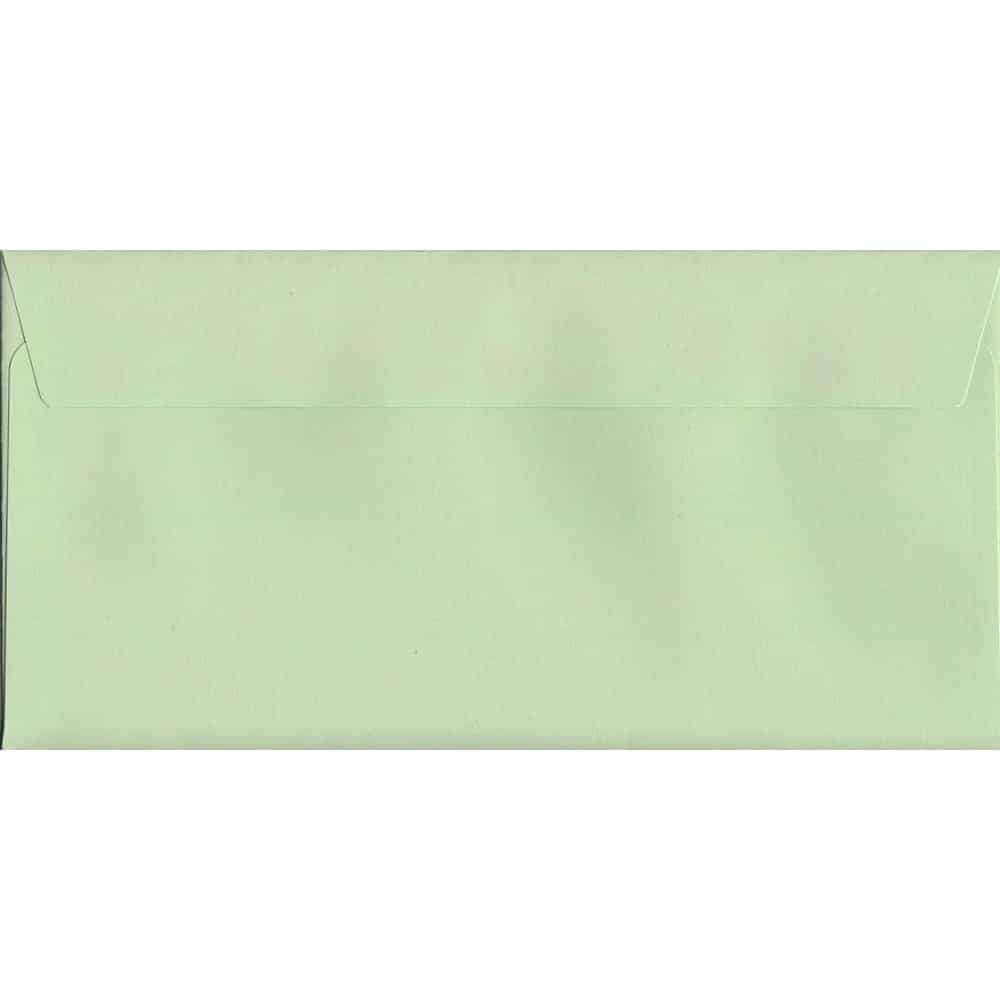 Spearmint Green 114mm x 229mm DL Value Pack. 100 Green DL Envelopes.
