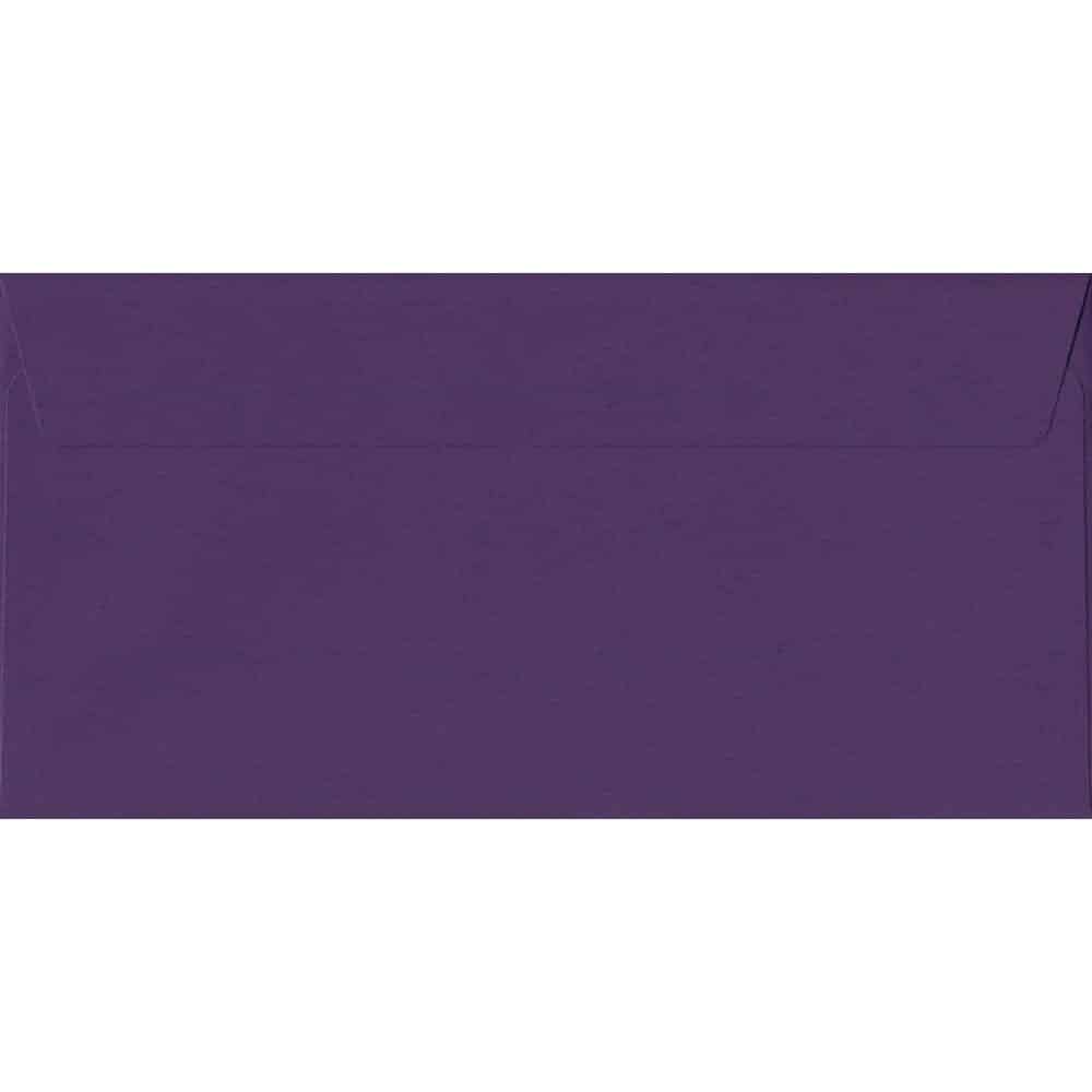 Blackcurrant 114mm x 229mm DL Value Pack. 100 Purple DL Envelopes.