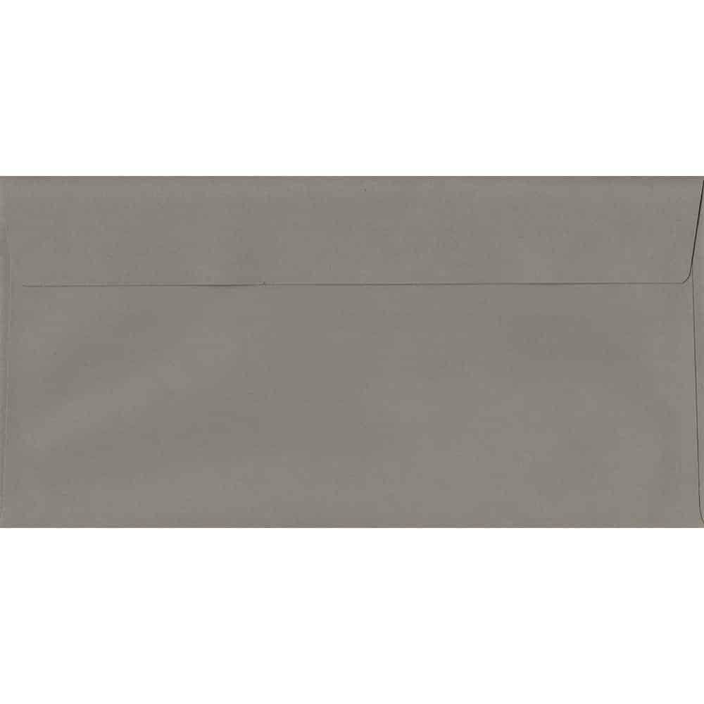 Storm Grey 114mm x 229mm DL Value Pack. 100 Grey DL Envelopes.