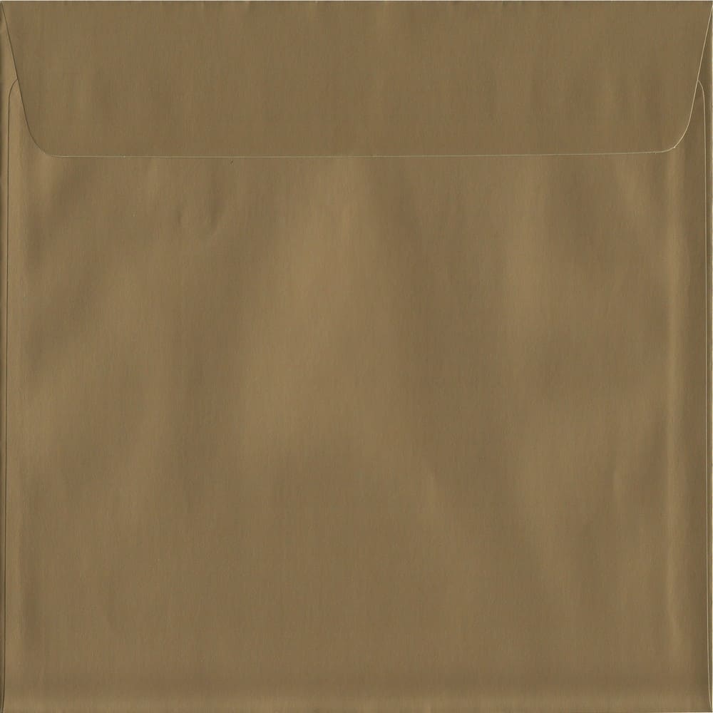 Gold 160mm x 160mm S3 Value Pack. 100 Gold Square Envelopes.