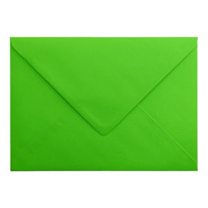 Electric Green Envelope C5 Closed