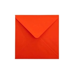 Electric Orange Envelope 155mm Square Ratio