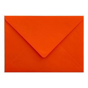 Electric Orange Envelope C6 Closed
